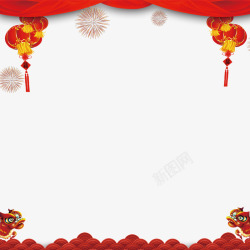 红色丝绸幕布春节高清图片