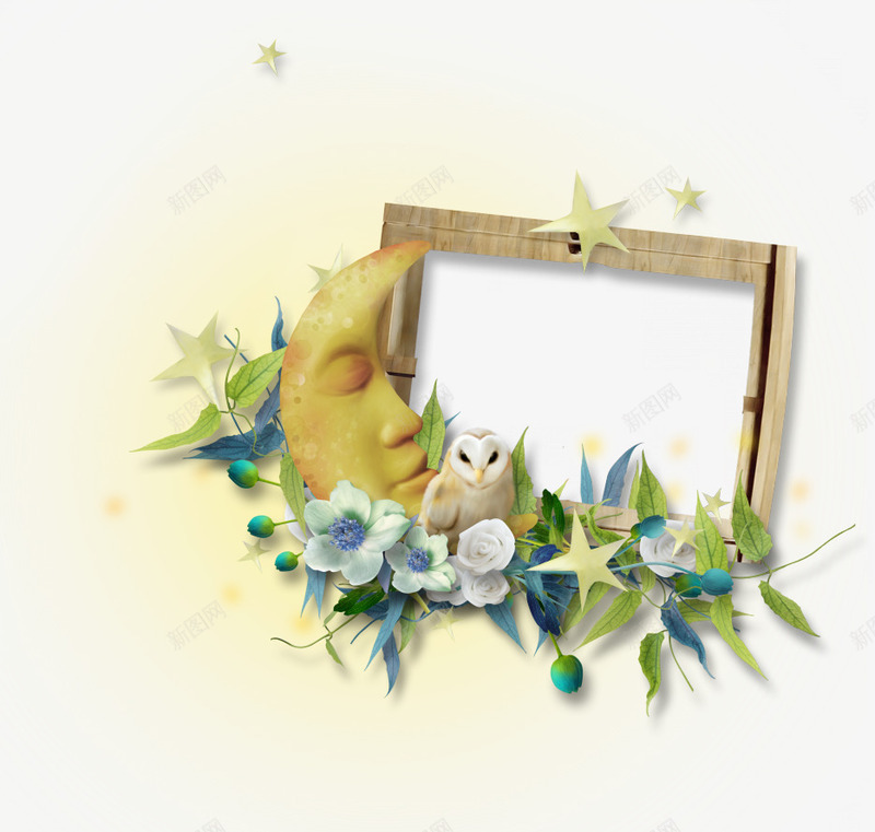 蓝色花朵相框png免抠素材_88icon https://88icon.com png大图 免扣 免扣png图片 相框 相框图片 相框素材 蓝色花朵