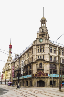 城市现代民国建筑老上海建筑高清图片