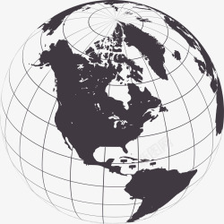 方块点世界地图卡通地球图矢量图图标高清图片