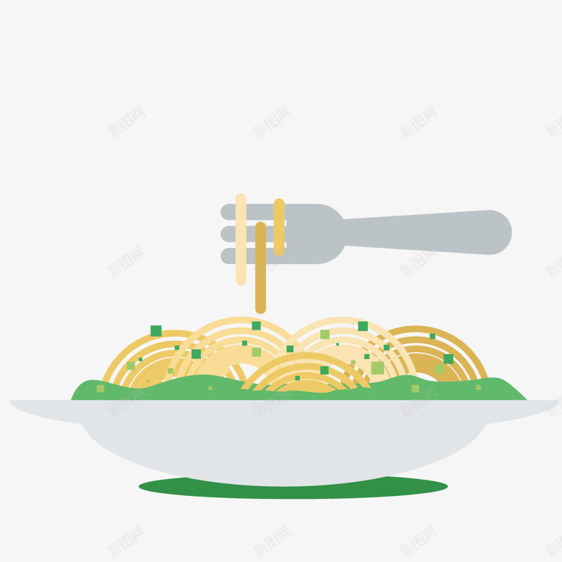 食物拌面矢量图eps免抠素材_88icon https://88icon.com 晚餐 热干面 美食 酱面 面条 矢量图