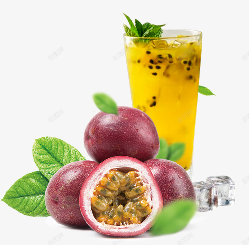 清凉夏日百香果装饰psd免抠素材_88icon https://88icon.com 冰饮海报 奶茶店 奶茶杯 招牌奶茶 新鲜果汁 果汁海报 水果 百香果 百香果养乐多 鲜榨果汁