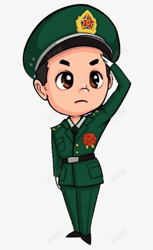 卡通军人png免抠素材_88icon https://88icon.com 人物 军人 军人敬礼 卡通 征兵入伍 敬礼 敬礼手势 立正敬礼