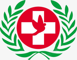 红十字会标识带红色白鸽的红十字会标识图标高清图片