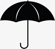 人和黑色雨伞网络图标小元素图标