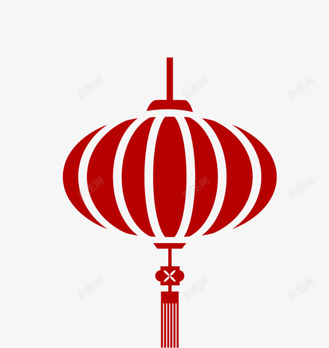 剪纸红灯笼png免抠素材_88icon https://88icon.com 剪纸 新春 春节 红灯笼 贺年