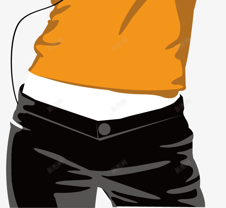 听歌人物png免抠素材_88icon https://88icon.com 人物 听歌 听歌的人 耳塞 黄色