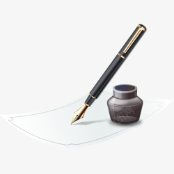 钢笔与墨水素材