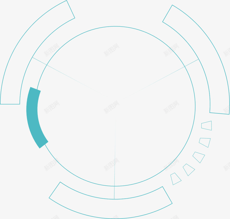 科技圆环元素png免抠素材_88icon https://88icon.com 信息 科幻 科技 装饰