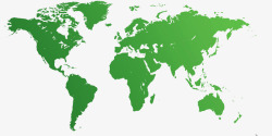 绿色地图世界地图素材