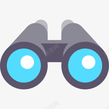 护目镜双筒望远镜图标图标