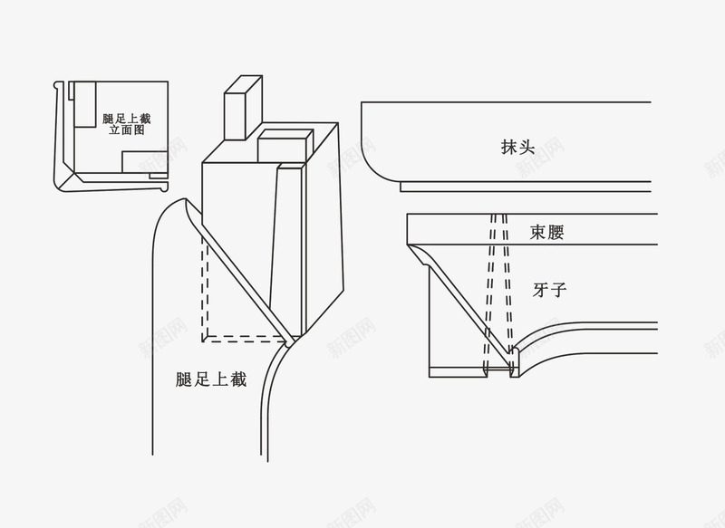 卯榫结构图png免抠素材_88icon https://88icon.com 平面 榫卯 榫卯结构 素材 结构图 设计