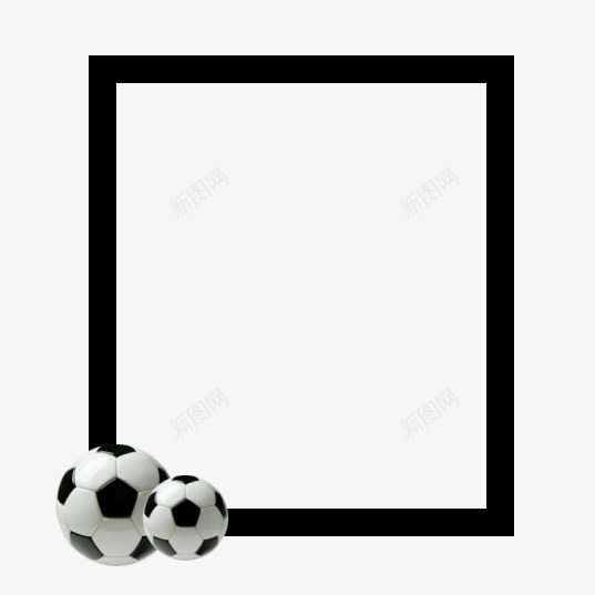 足球相框png免抠素材_88icon https://88icon.com 足球 足球相框 足球边框 黑色相框