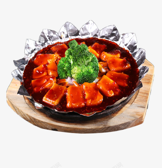 韩式铁板烧豆腐png免抠素材_88icon https://88icon.com 美味食品 铁板 铁板豆腐 餐饮