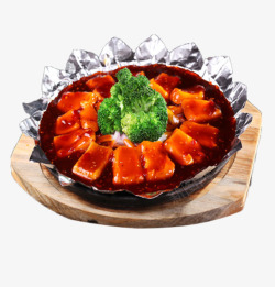 韩式铁板烧豆腐素材