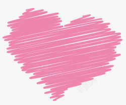 粉色爱心字体条形爱心高清图片