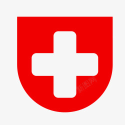 红十字会旗形图形素材