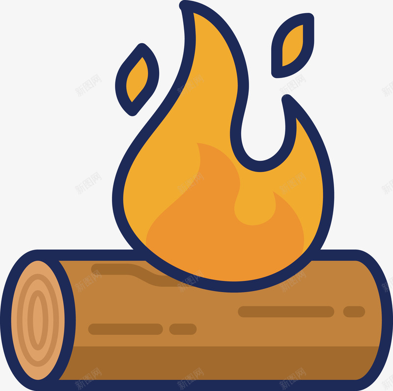 卡通可爱被火烧着的木头矢量图ai免抠素材_88icon https://88icon.com 一根木头 卡通 可爱 木 木头 木材 木柴 烧柴 被火烧着的木头 矢量图