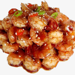 红烧大虾虾尾海鲜素材