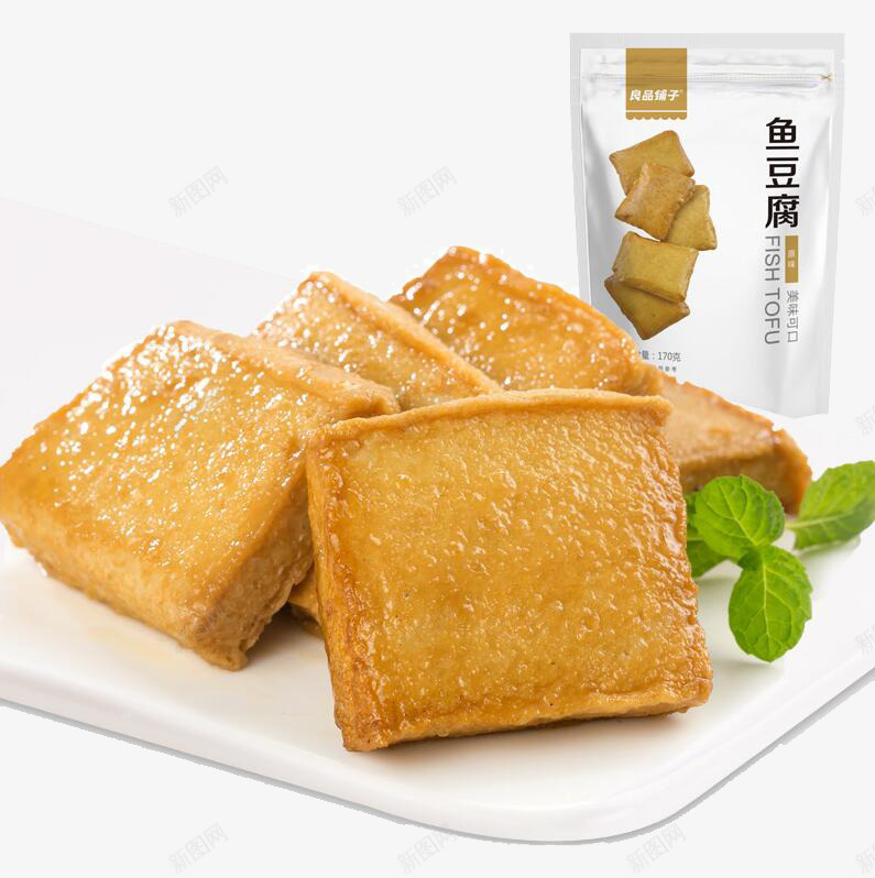 良品铺子原味鱼豆腐png免抠素材_88icon https://88icon.com 产品实物 烧烤豆干 豆腐串 豆腐干 辣条