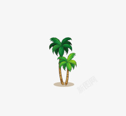热带海滩精美海滩椰子树片高清图片