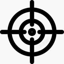 狙击手瞄准射击目标图标高清图片