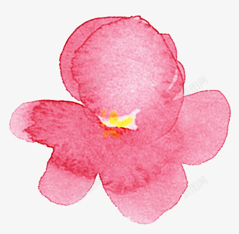 水印粉色樱花插画png免抠素材_88icon https://88icon.com 插画 樱花 水印 粉色
