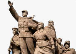 红军一家雕塑革命雕塑高清图片