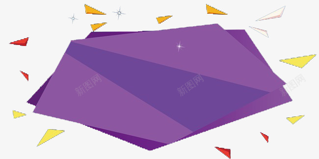 天猫几何背景png免抠素材_88icon https://88icon.com 紫色 折纸 彩色三角形 漂浮碎片 几何漂浮 天猫几何背景素材 标题框 