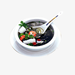 紫菜海鲜汤类素材