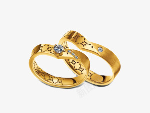 IDO心型对戒png免抠素材_88icon https://88icon.com 产品实物 经典花纹系列 钻戒