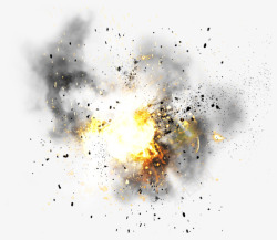爆炸产生的浓烟爆炸物高清图片