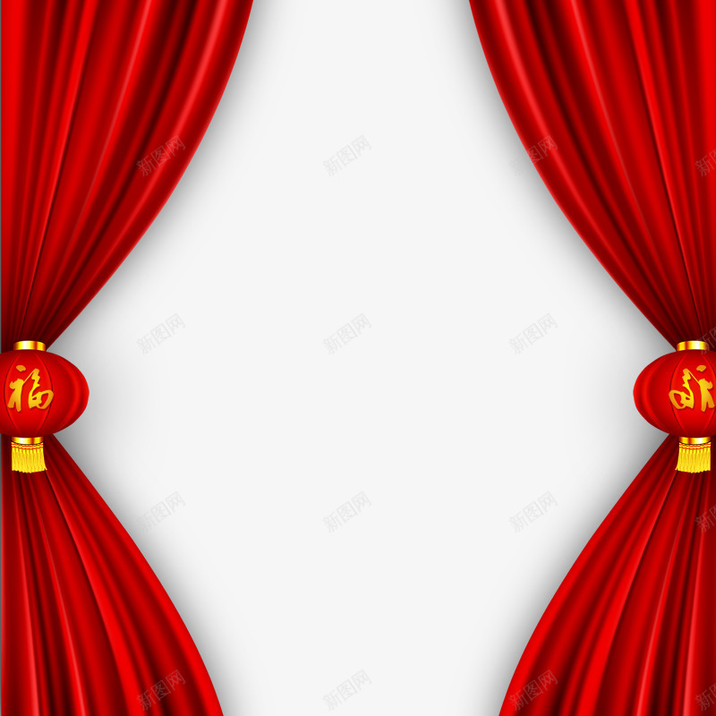 丝带png免抠素材_88icon https://88icon.com 元宵节元素 元宵节素材 布帘子 春节 正月十五 闹元宵