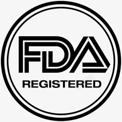 认证黑白创意简洁食品安全FDA认证高清图片