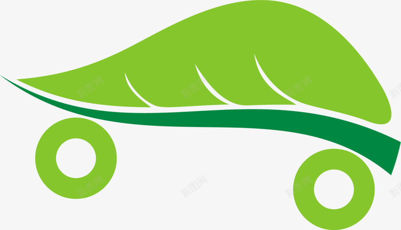 绿色扁平树叶汽车png免抠素材_88icon https://88icon.com 世界环境日 树叶汽车 爱护环境 环保 生态循环 绿化 绿叶 自然