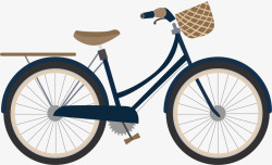 大小轮子自行车老式自行车矢量图高清图片