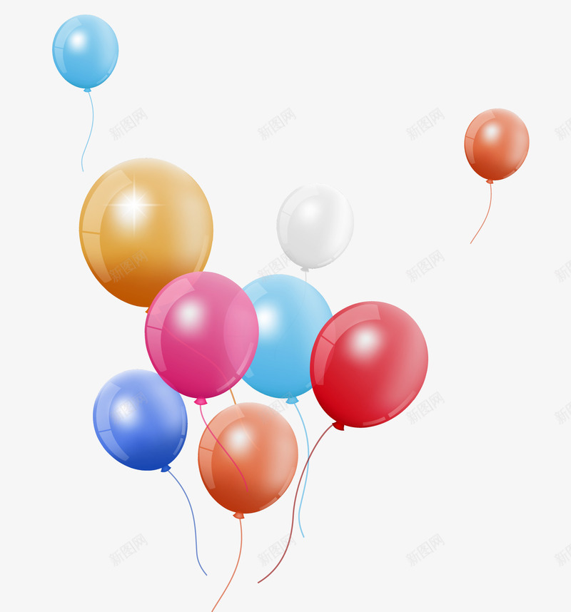 漂浮活动彩色气球png免抠素材_88icon https://88icon.com 卡通气球 彩色气球 气球小摊 漂浮气球 生日快乐装饰 背景装饰 飞起来的气球
