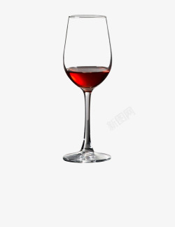 红色红酒杯透明红酒杯元素高清图片