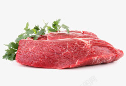 夹心肉类食物新鲜的猪肉块高清图片