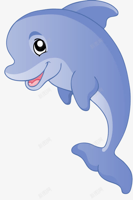 海洋可爱小海豚png免抠素材_88icon https://88icon.com 动物 小海豚 海豚 蓝色海豚