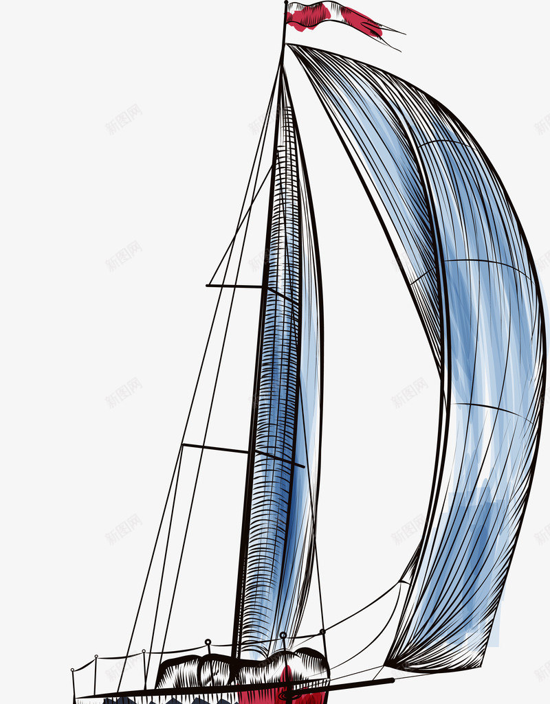 绿色文艺帆船png免抠素材_88icon https://88icon.com 一帆风顺 免抠PNG 小船 帆船 文艺 绿色 装饰图案