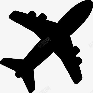 航空飞机的形状图标图标