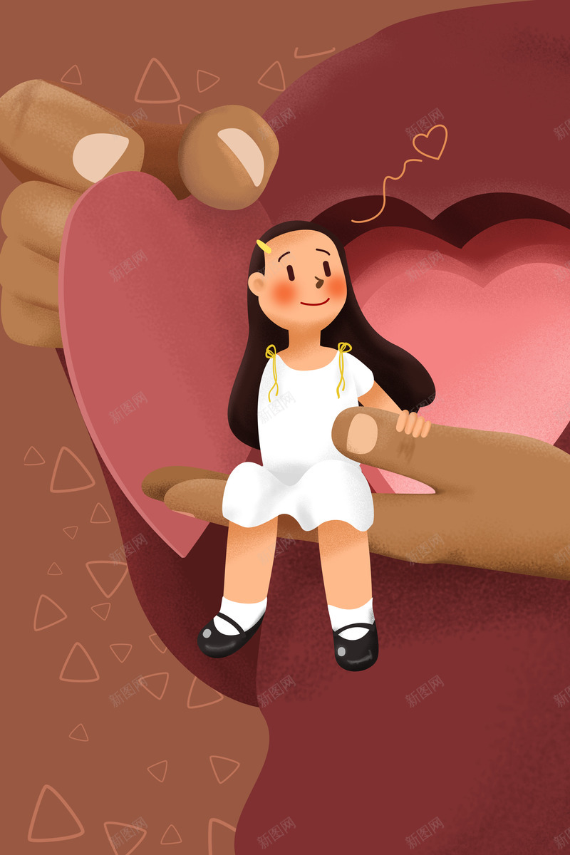 坐在爸爸手心里的女儿png免抠素材_88icon https://88icon.com 超级爸爸 坐在爸爸手心里 女儿  父爱如山 插图 父亲节