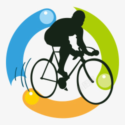 骑车比赛体育项目素材
