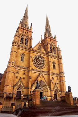 澳洲建筑澳洲褐色教堂高清图片