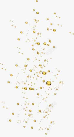 漂浮水滴矢量素材金色水滴漂浮液体中秋高清图片