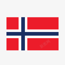 挪威国旗矢量图素材