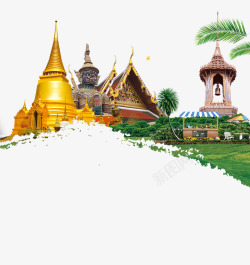 泰国海报泰国风景佛像佛塔高清图片
