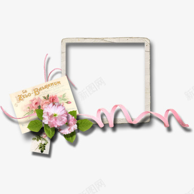 英文背景相框边框相框图案花朵装饰相图标图标