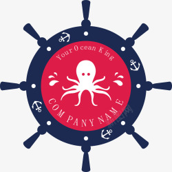 船舵LOGO捕鱼logo图标高清图片